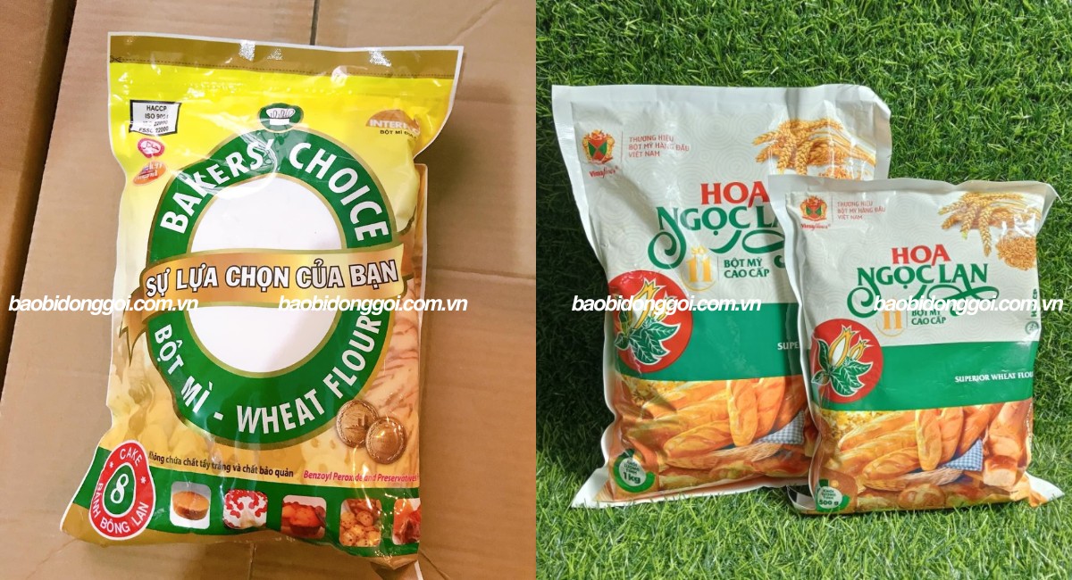 Kích thước bao bì bột mì