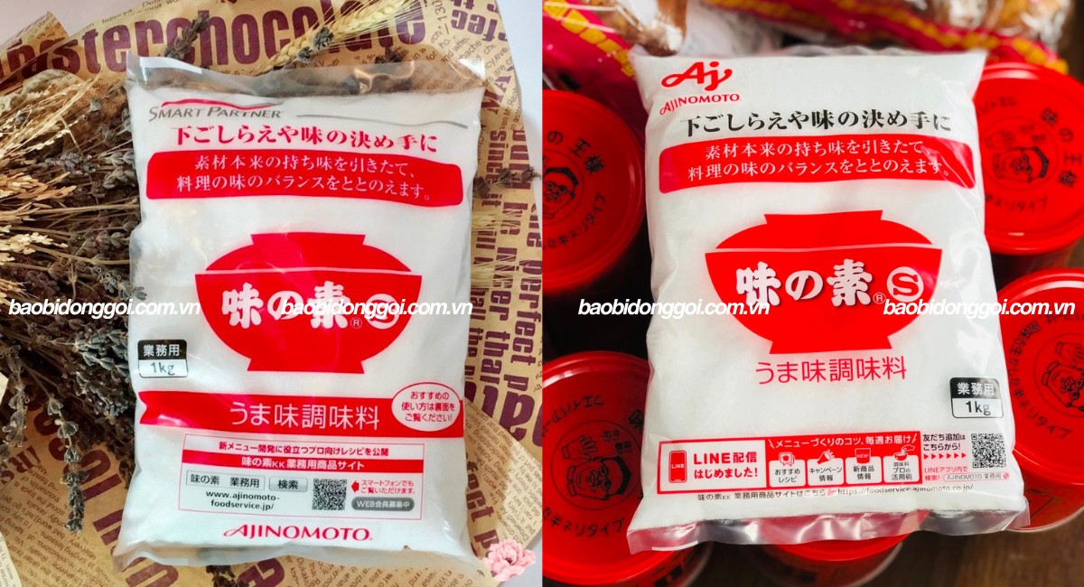 Kích thước bao bì bột ngọt