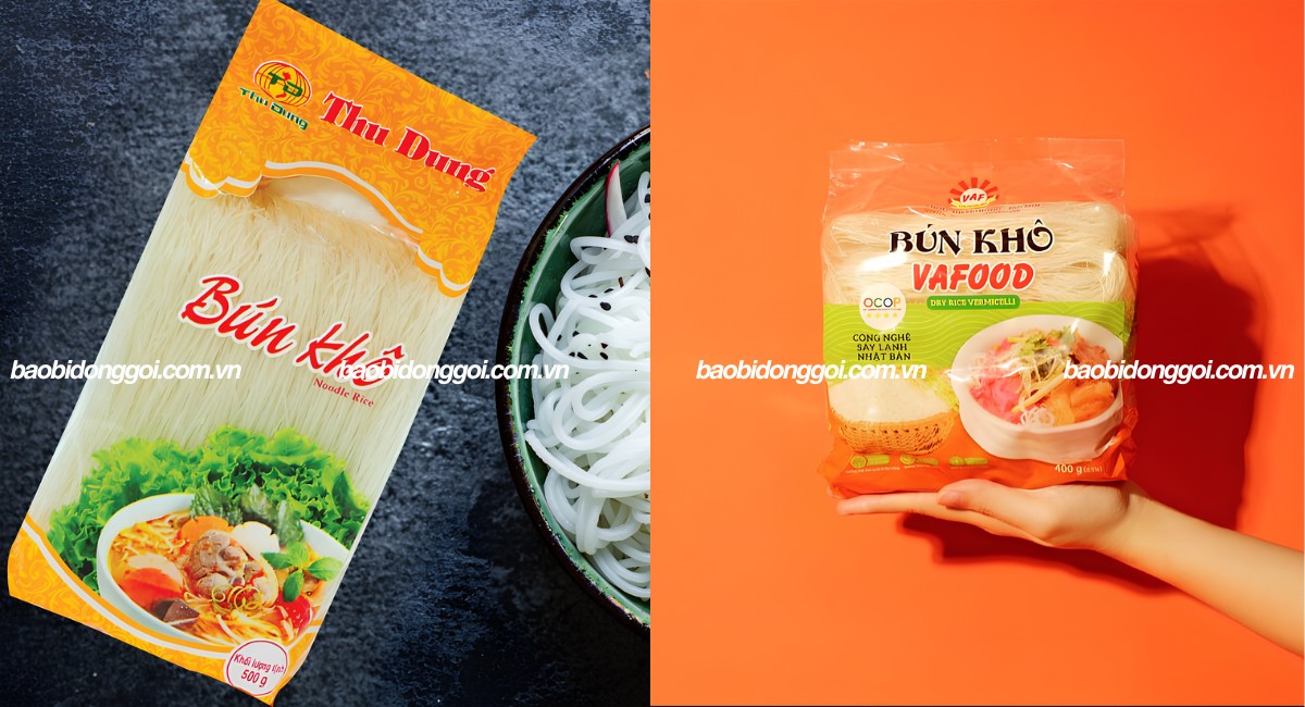 Kích thước bao bì bún khô