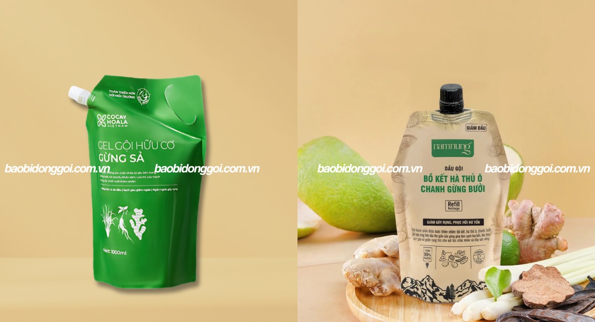 Kích thước bao bì dầu gội