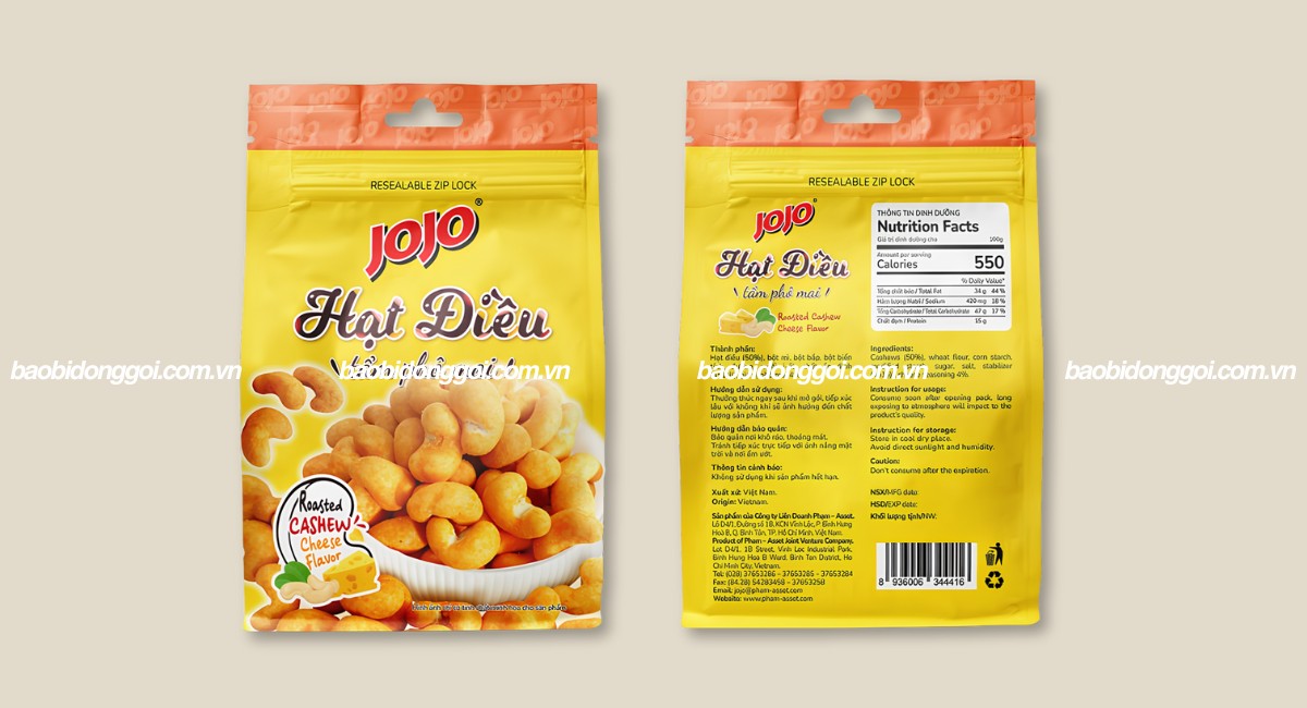 In bao bì hạt điều