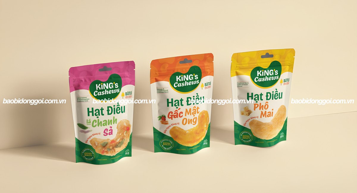 Chất liệu bao bì hạt điều