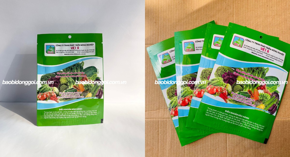 Kích thước bao bì hạt giống