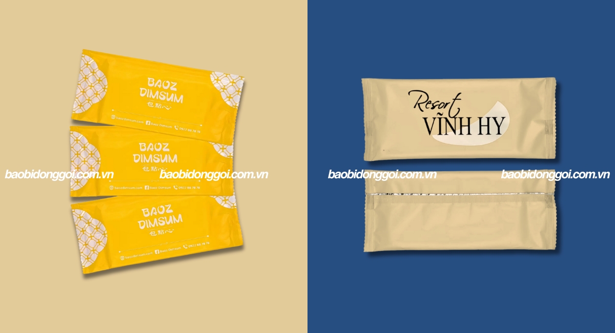 Kích thước bao bì khăn lạnh