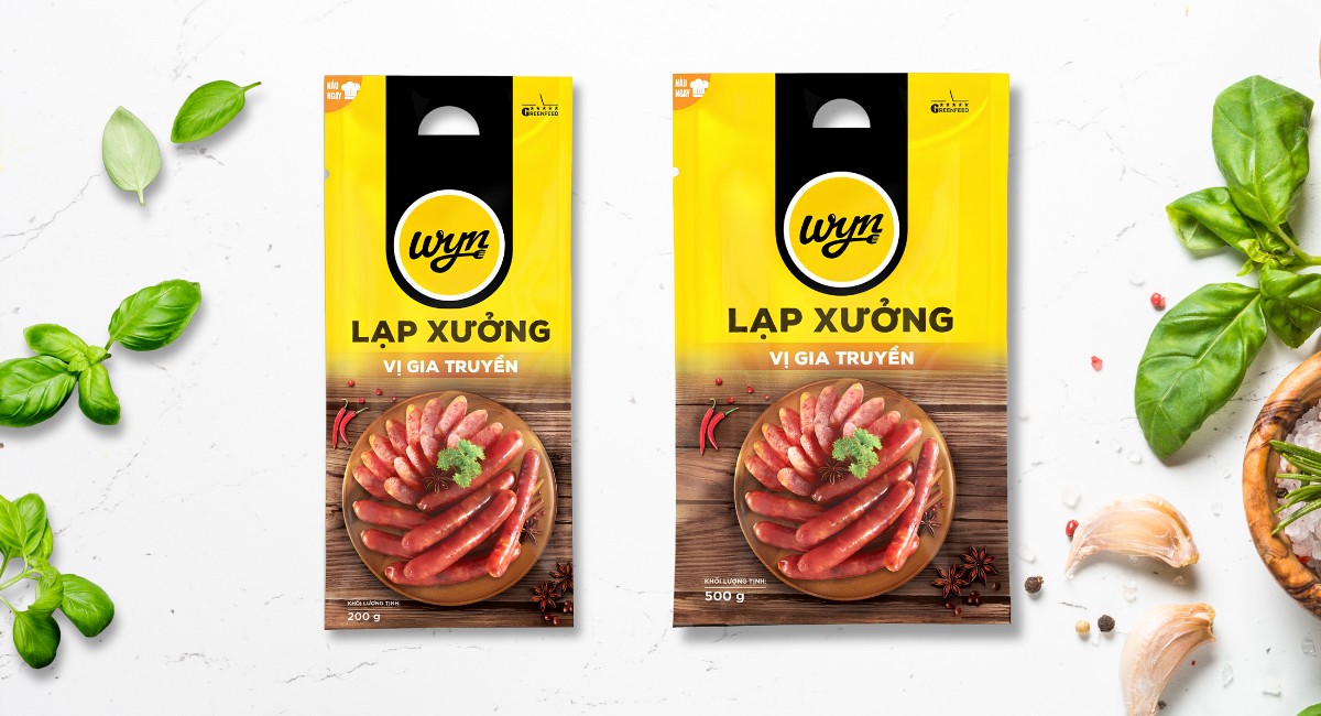 Kích thước bao bì lạp xưởng