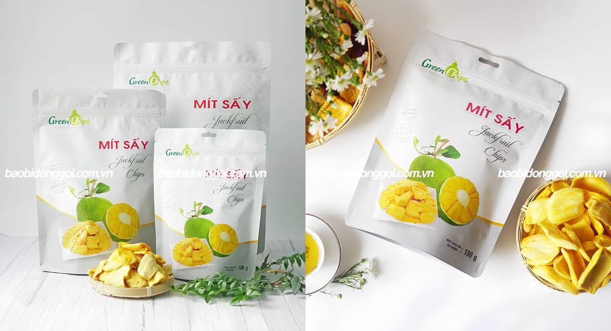 Kích thước bao bì mít sấy