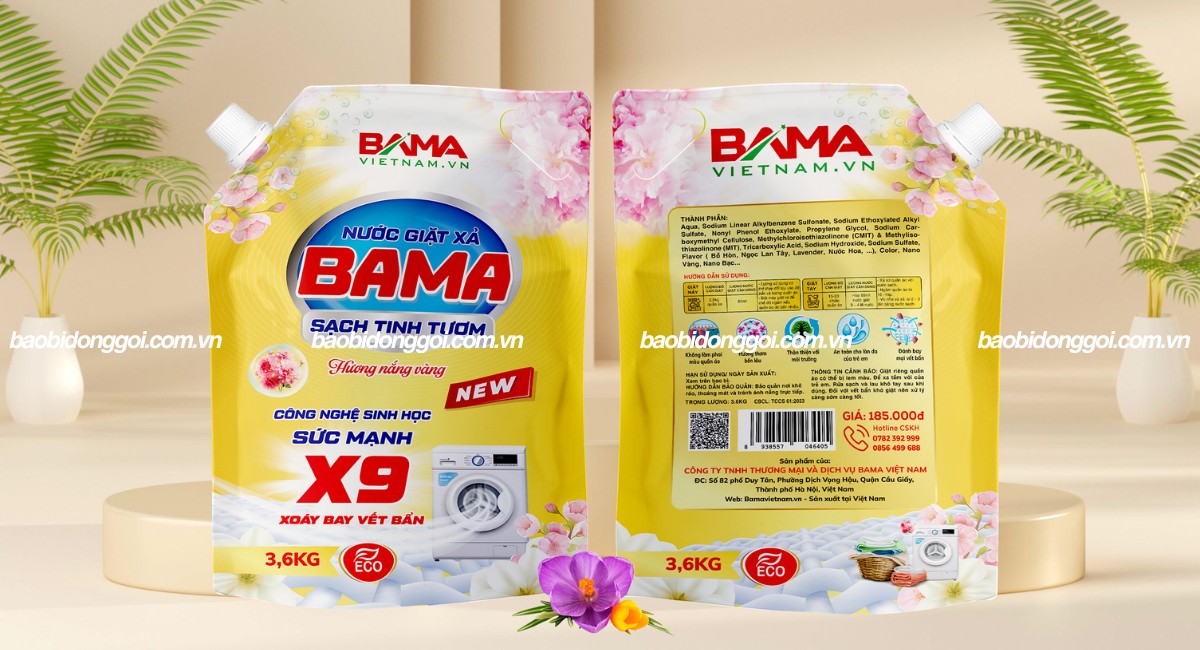 In bao bì nước giặt