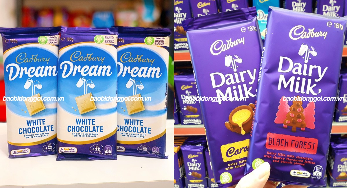 Kích thước bao bì socola