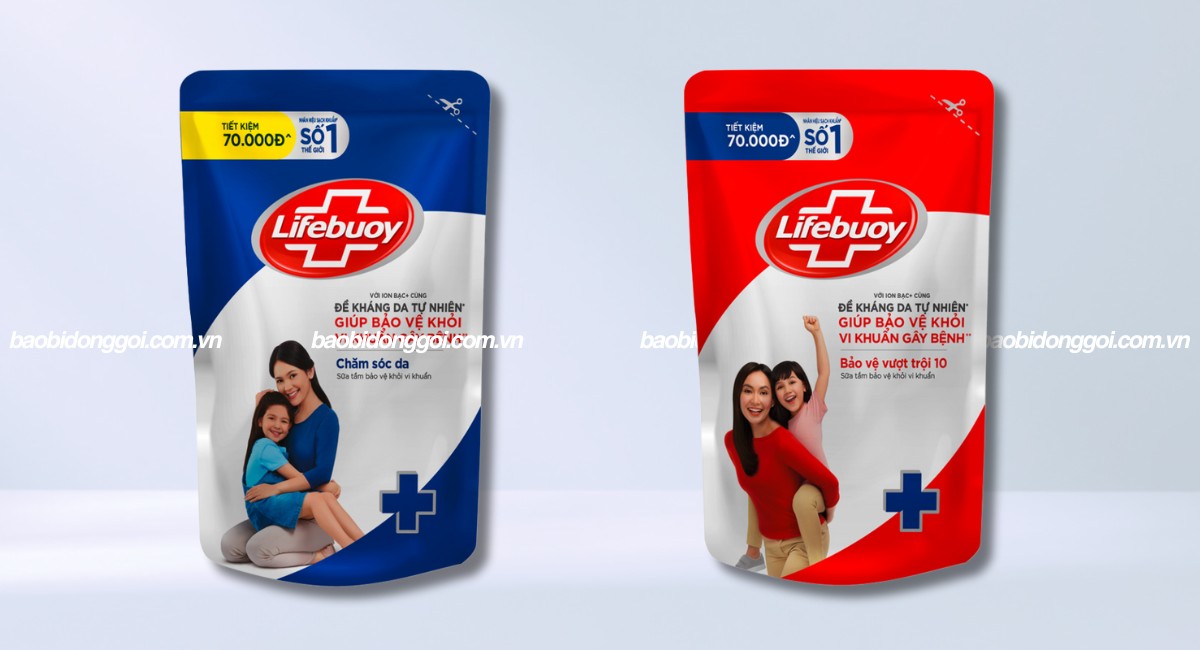 In bao bì sữa tắm