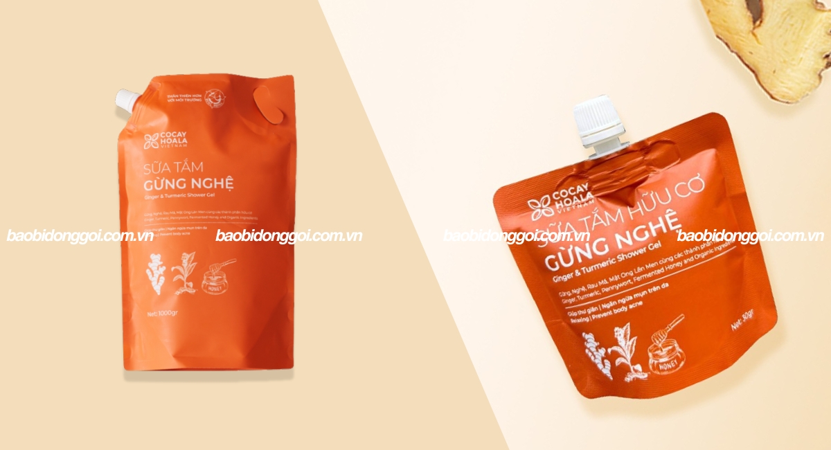 Kích thước bao bì sữa tắm