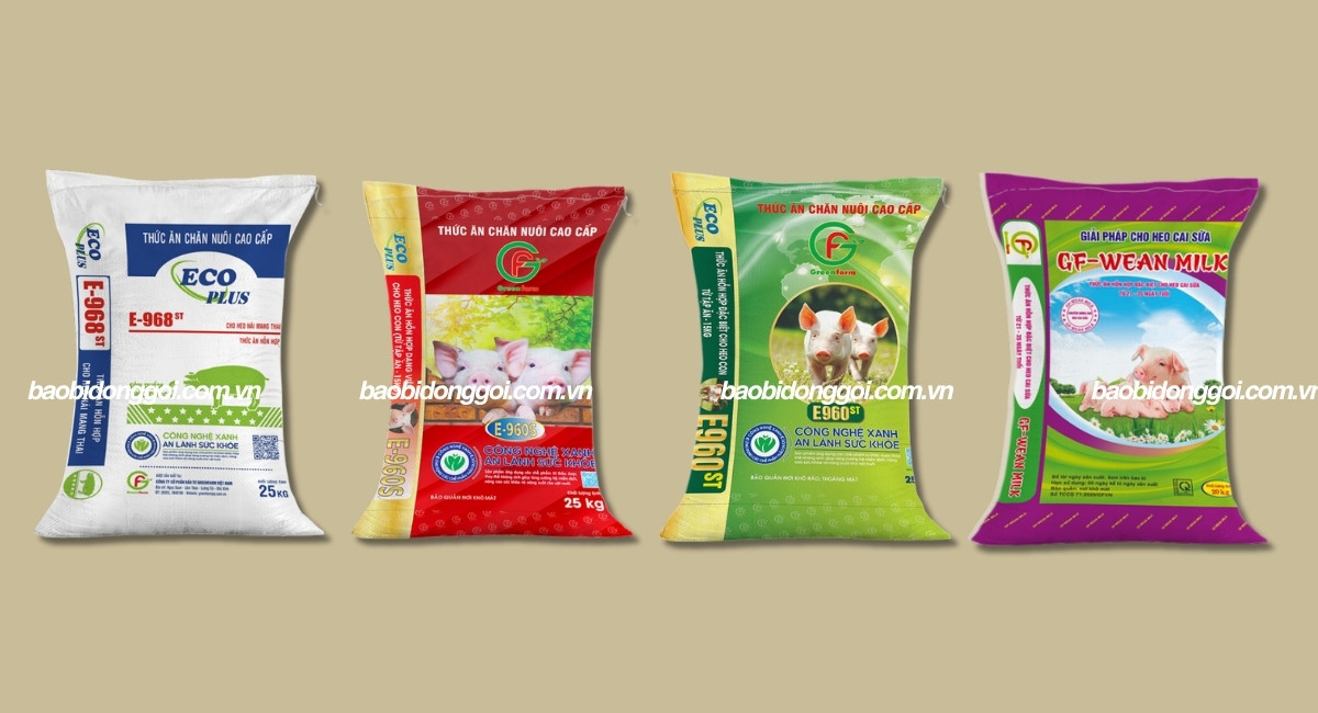 Kích thước bao bì thức ăn chăn nuôi