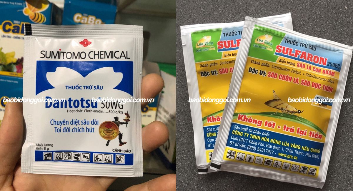 Kích thước bao bì thuốc trừ sâu