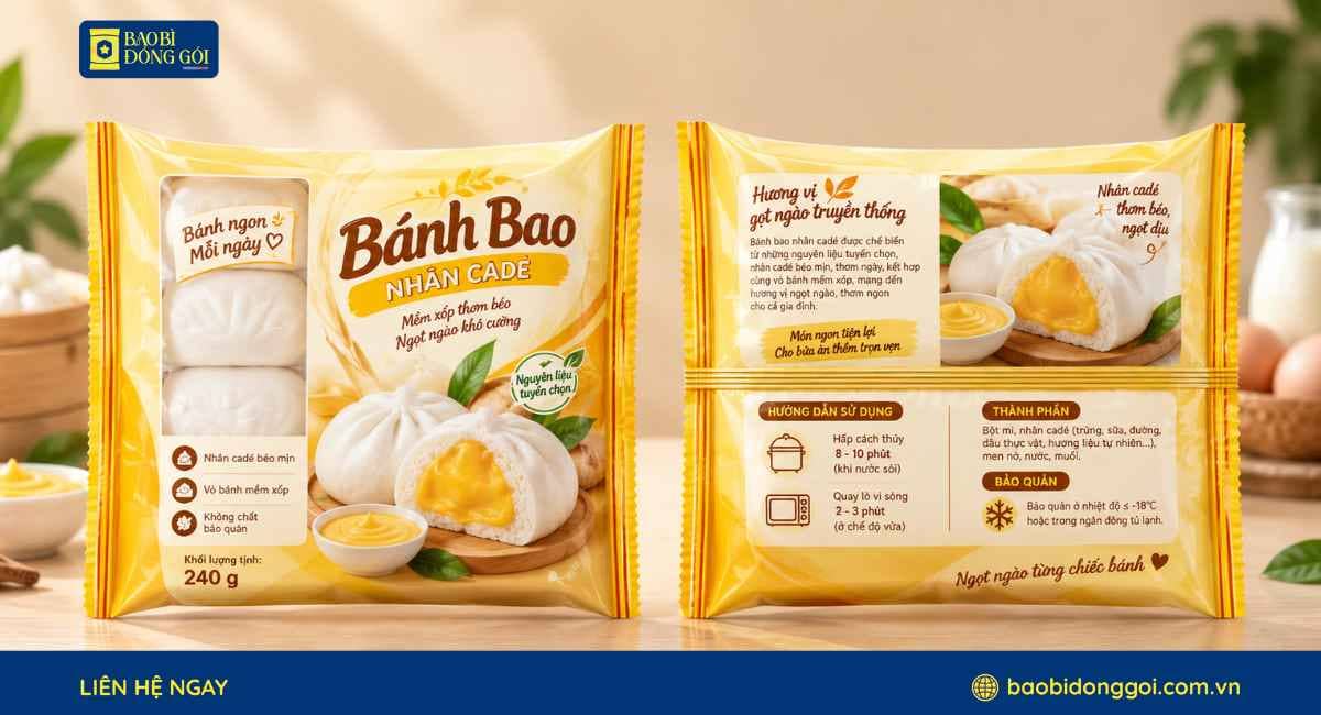 Mẫu bao bì bánh nhân ngọt