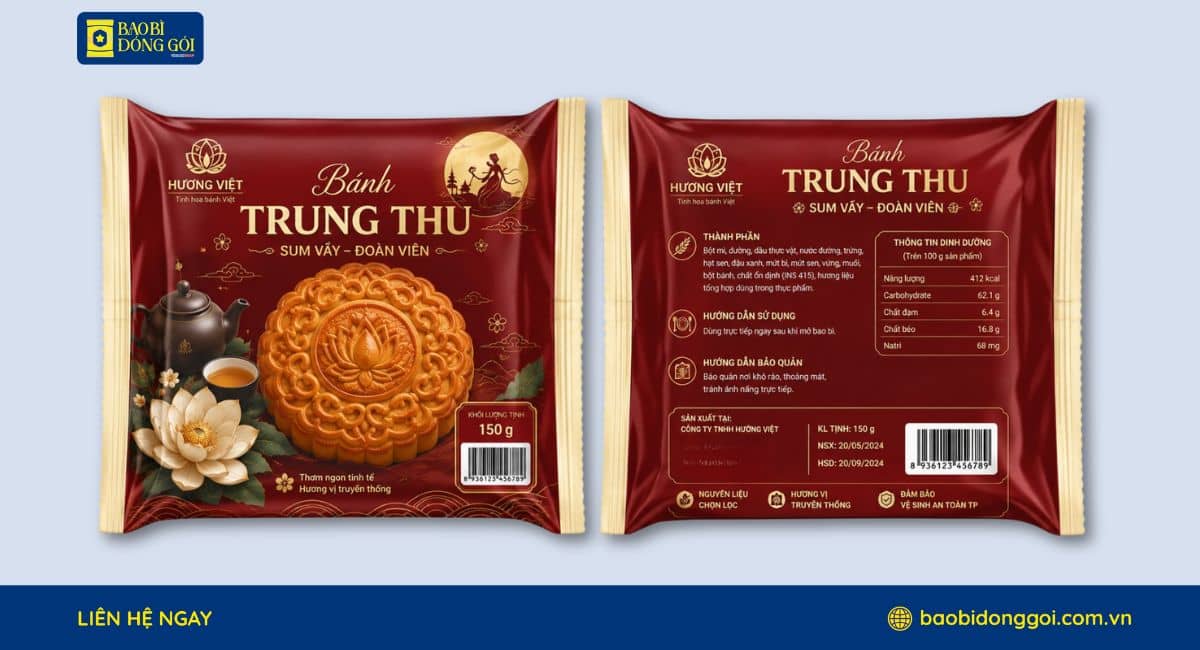 Bao bì bánh trung thu cao cấp cho doanh nghiệp