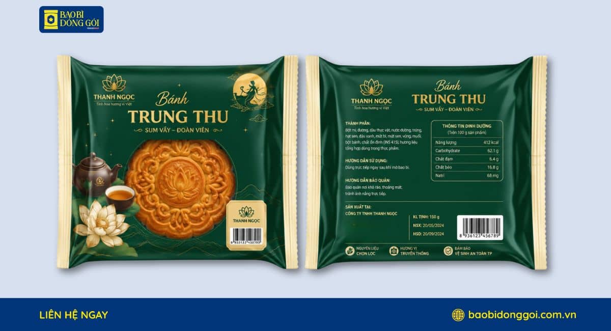 Bao Bì Đóng Gói sản xuất bao bì bánh trung thu chất lượng cao