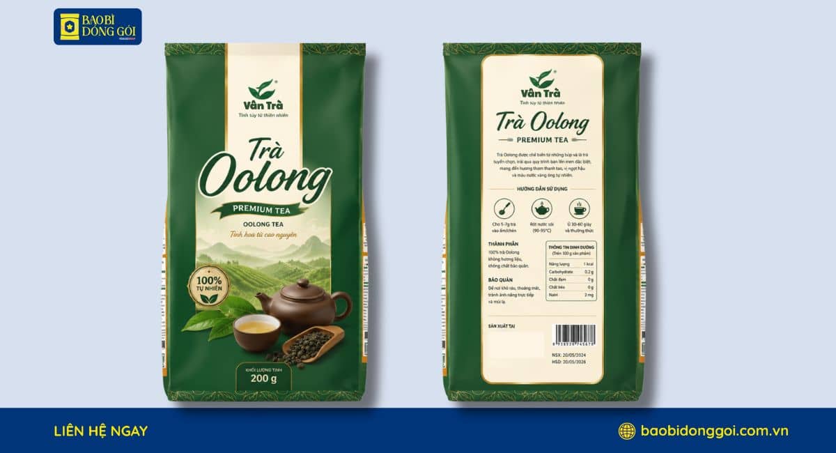 Bao bì trà o lông đẹp tinh tế