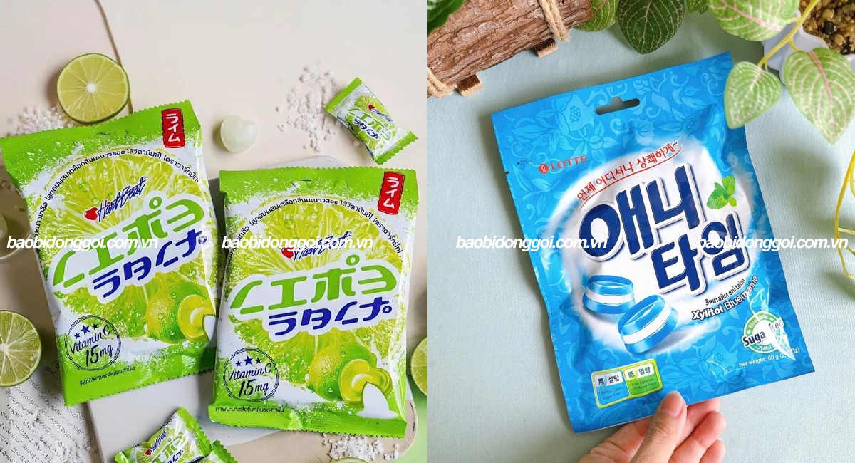 Kích thước bao bì túi đựng kẹo