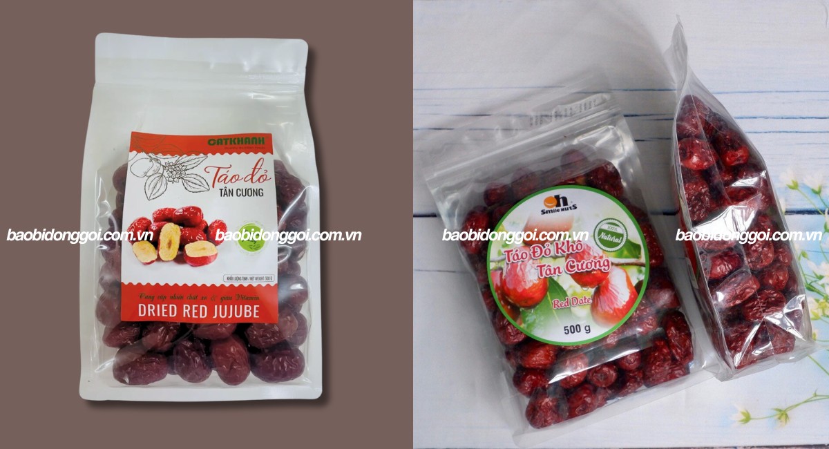 Túi zip 8 cạnh trong suốt