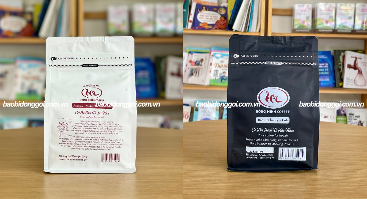 Túi zipper nhôm 8 cạnh