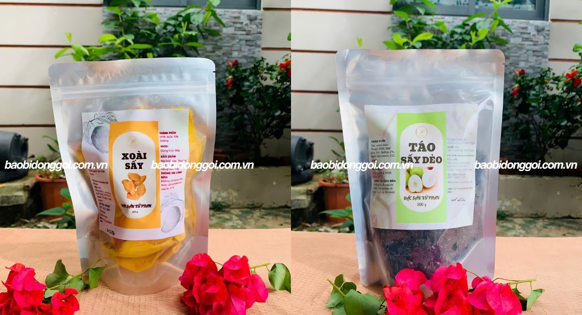 Túi zip bạc 1 mặt