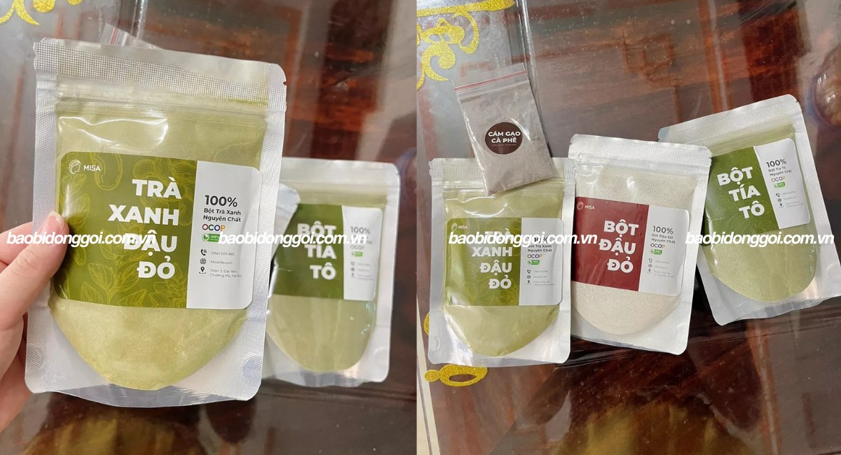 Túi zip bạc 1 mặt