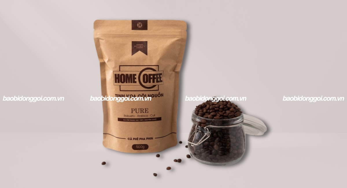 In túi zip đựng cà phê