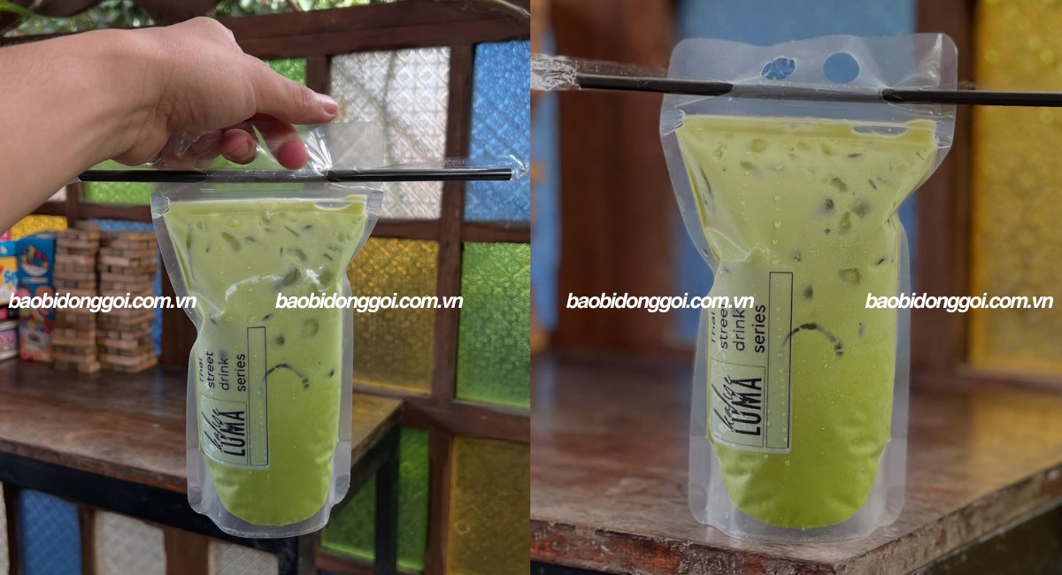 Kích thước túi zip đựng trà sữa