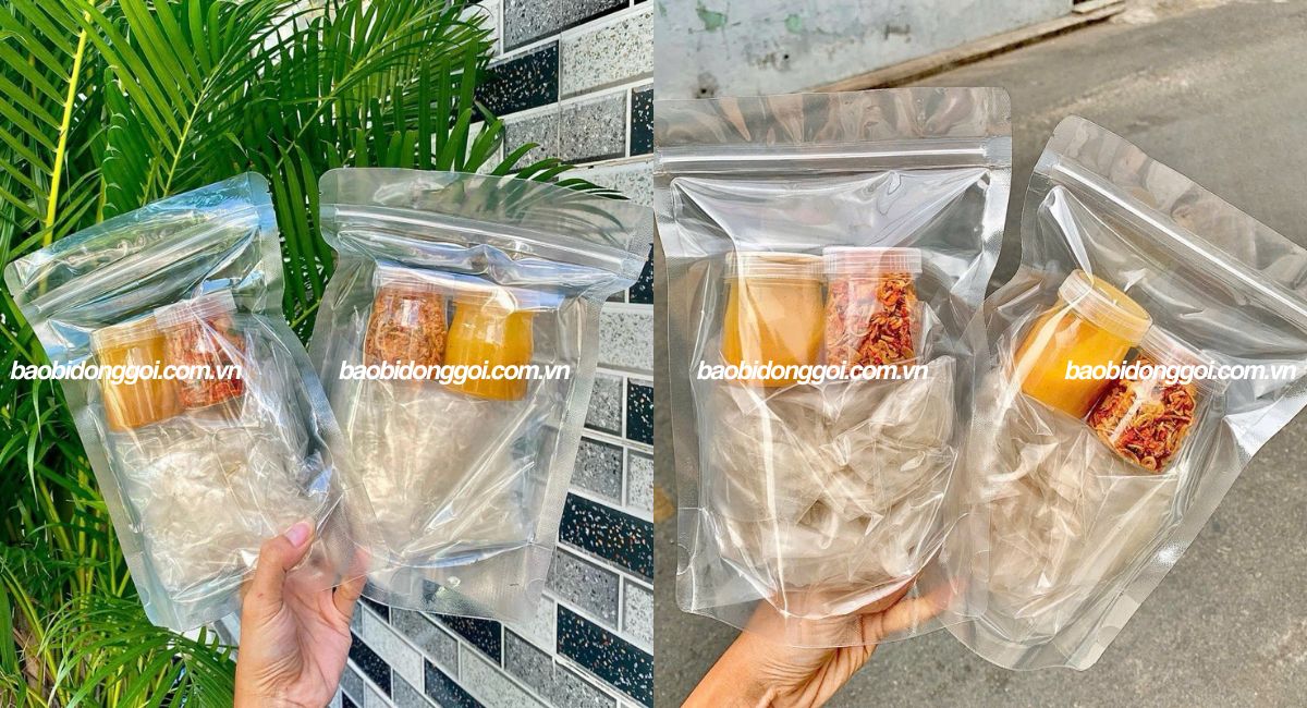 Túi zip trong suốt đựng thực phẩm