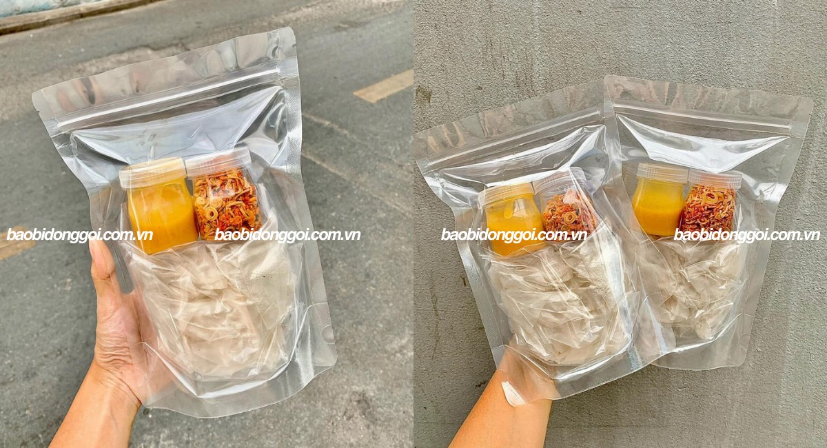 Túi zip trong suốt