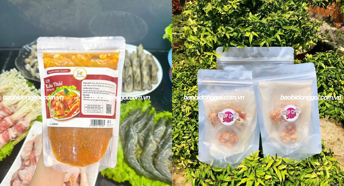 Kích thước túi zipper bạc