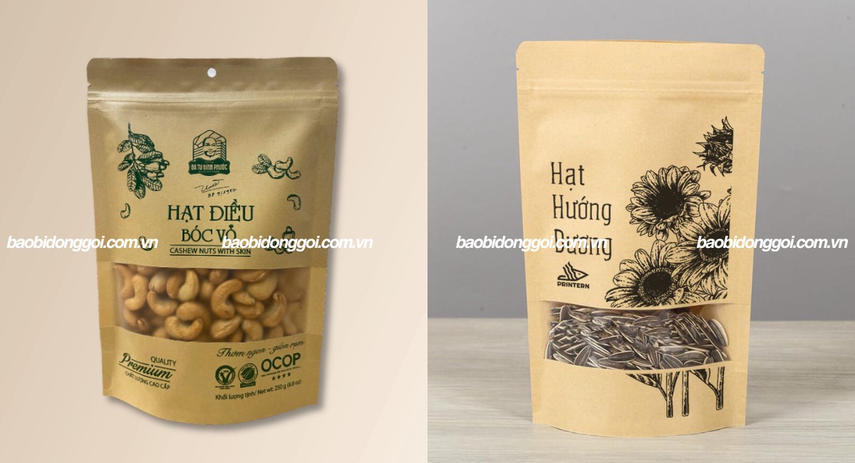 In túi zipper giấy