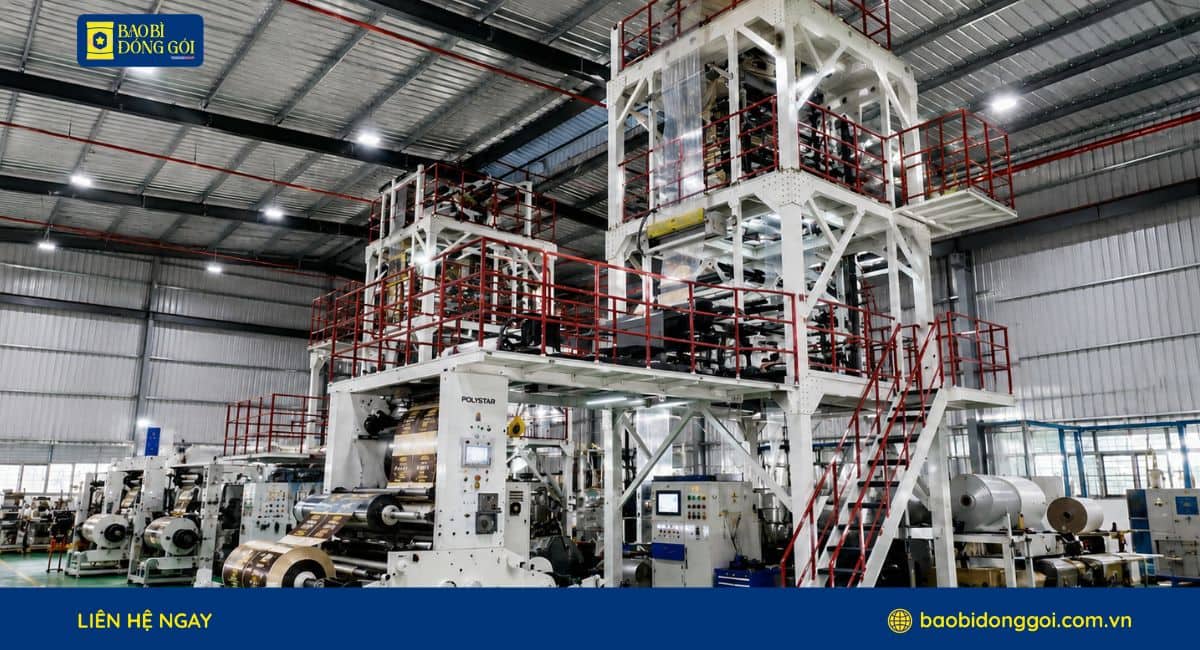 Xưởng sản xuất bao bì cà phê màng ghép 8000 mét vuông
