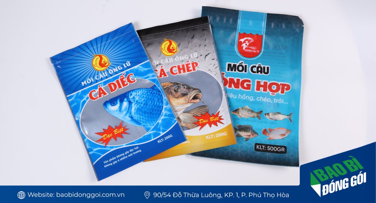 Mẫu bao bì mồi câu cá