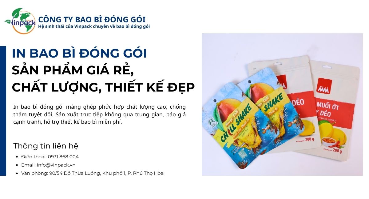 In Bao Bì Đóng Gói Theo Yêu Cầu Xưởng Sản Xuất Trực Tiếp Tại TPHCM
