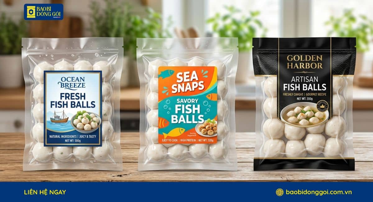Bao bì chả đông lạnh chống oxy hóa hiệu quả