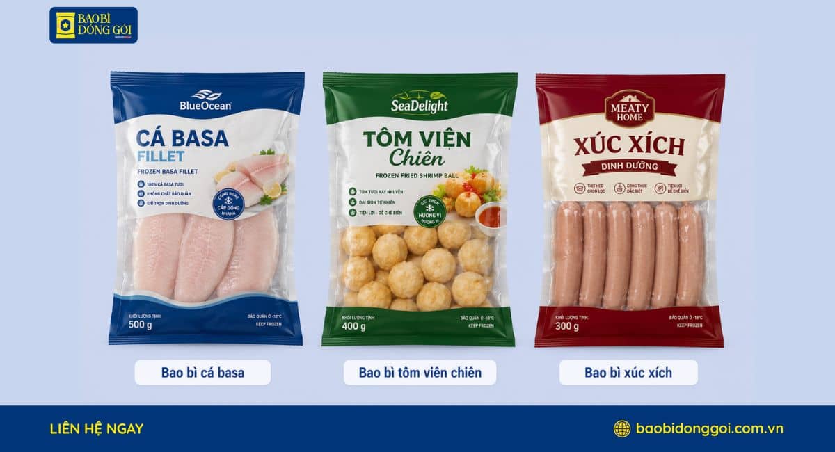 Bao bì đông lạnh được in ống đồng lên đến 10 màu
