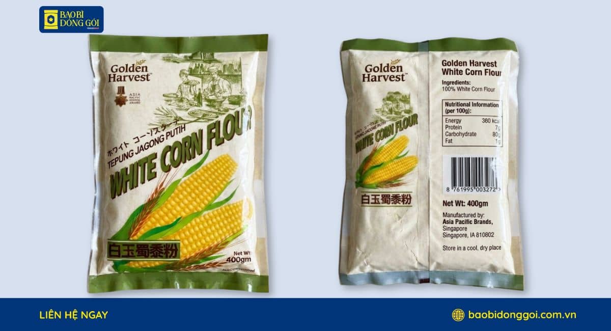 Túi bột bắp ghép màng kín khí