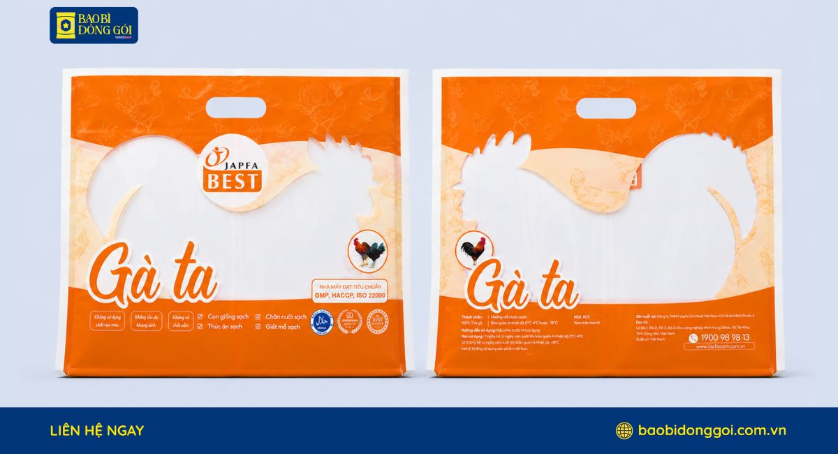 Mẫu bao bì đựng gà ta Japfa chưa hoàn thiện