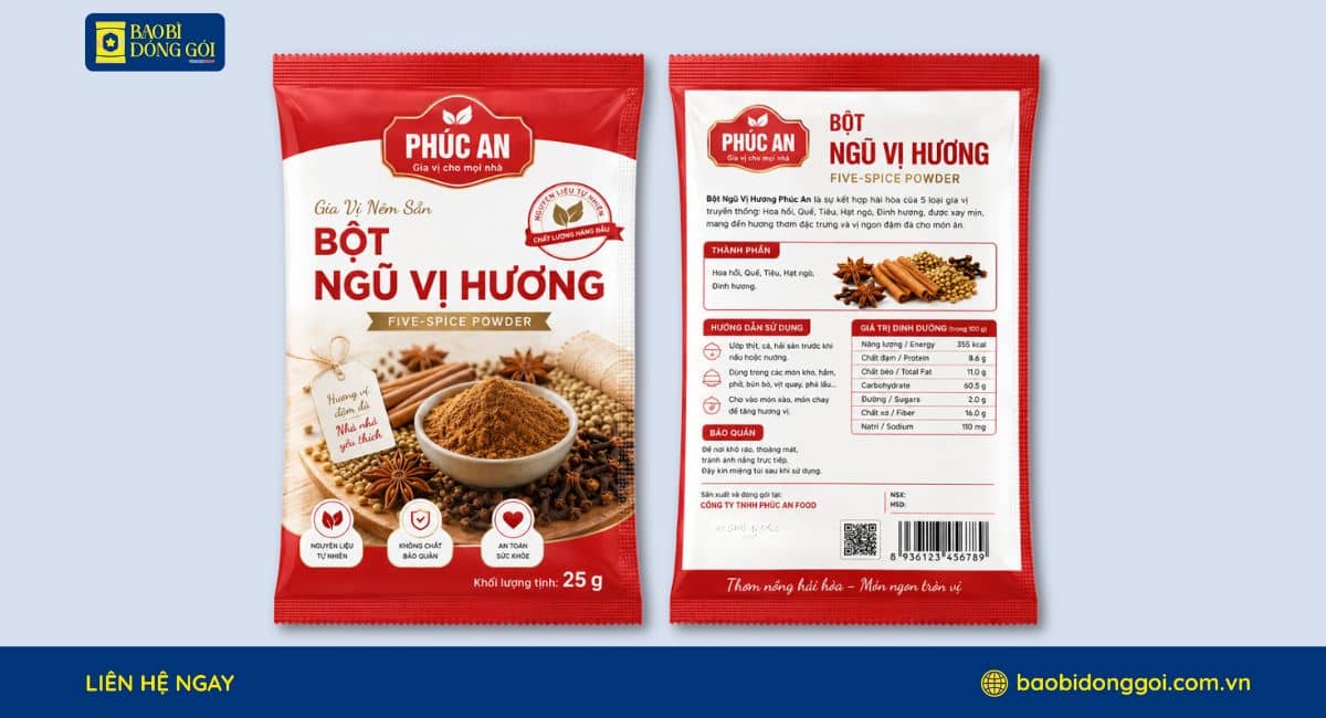Bao bì bột ngũ vị hương chống ẩm