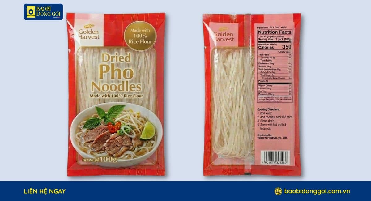 Bao bì phở khô in trục đồng