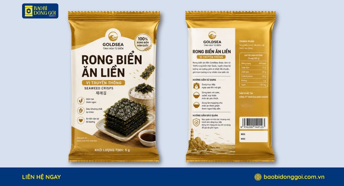 In bao bì rong biển trục đồng chất lượng cao