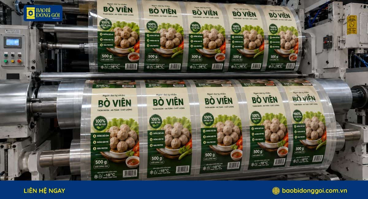 In trục đông bao bì đông lạnh lên đến 10 màu hạn chế mực nhòe