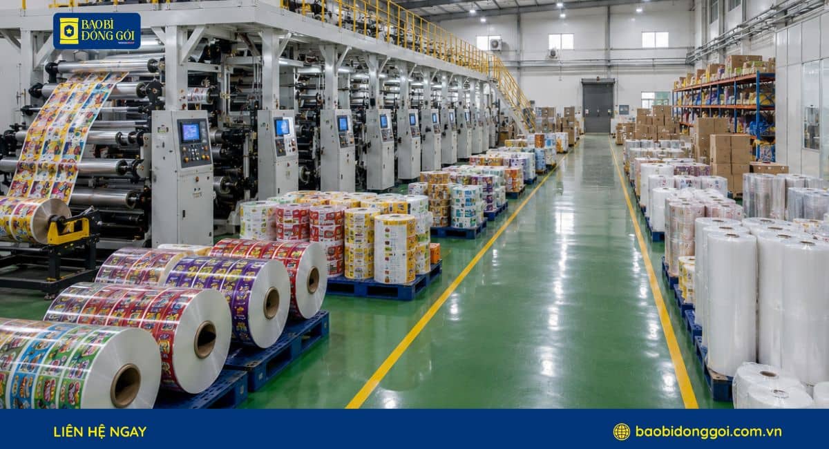 Xưởng sản xuất in bao bì bánh kẹo