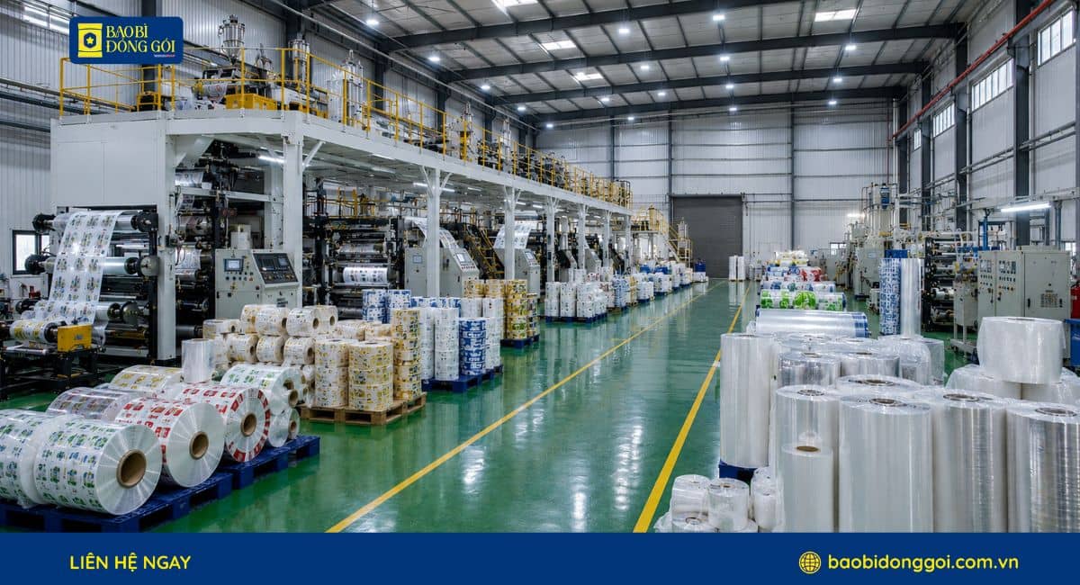Xưởng sản xuất 8000 mét vuông của Bao Bì Đóng Gói