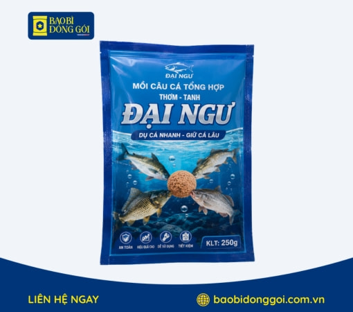 Bao bì đựng mồi câu cá