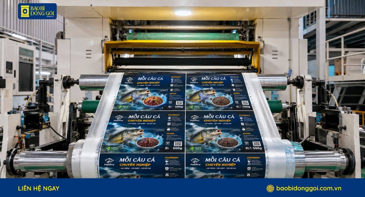 Xưởng sản xuất bao bì đựng mồi câu cá theo yêu cầu
