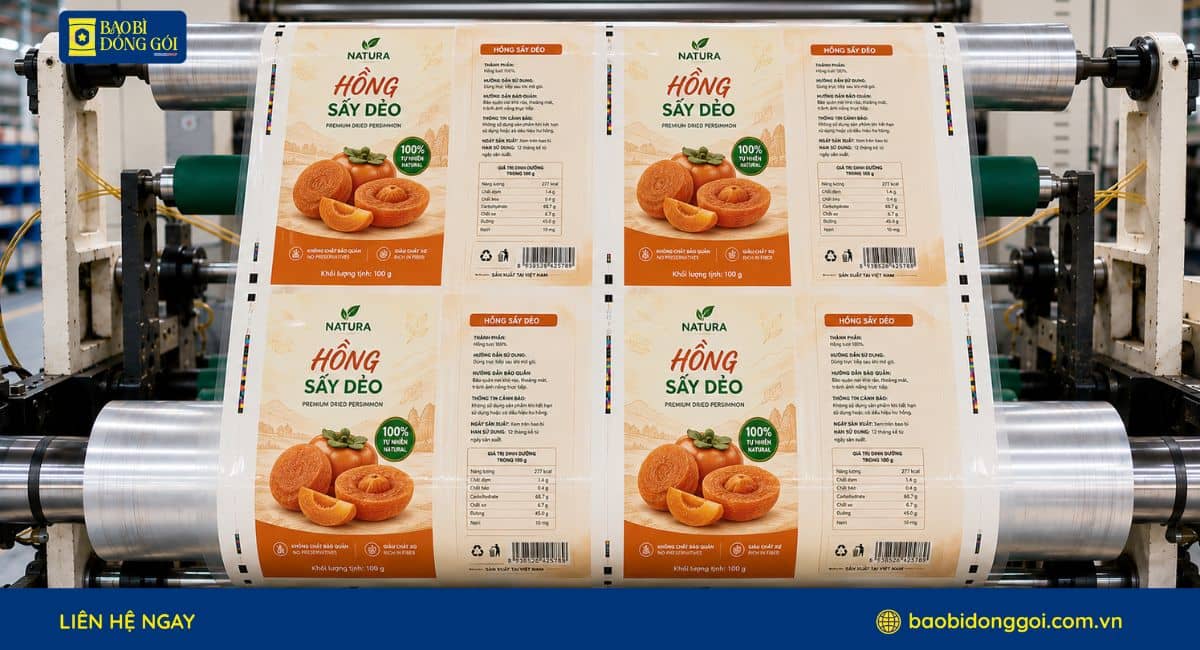 Xưởng sản xuất bao bì hồng sấy dẻo