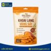 Bao bì khoai lang sấy 100g in trục đồng túi zipper đáy đứng gia công lỗ treo