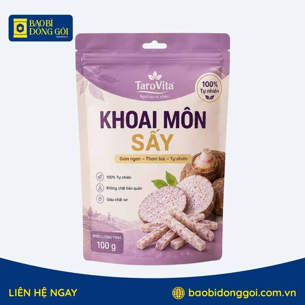 Bao Bì Khoai Môn Sấy