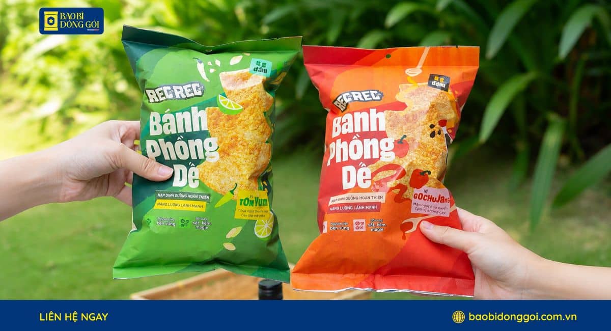 Rec Rec Vietnam X Bao Bì Đóng Gói: Bao Bì Snack Dế